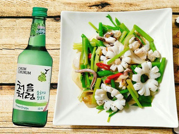 Rượu Soju nho – làm say đắm các tín đồ ẩm thực 